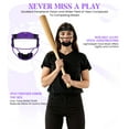 thumbnail image 3 of Exxact Sports Softball Face Mask Girls Youth & Adult, Protective Lightweight Fielders Mask Softball For Enhanced Performance (Purple, Youth), 3 of 7