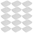 thumbnail image 2 of 50Pcs Plastic Plates Disposable Plastic Dishes Rectangular Food Dishes, 2 of 4