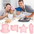 thumbnail image 6 of Patriotic Cookie Cutter, Fondant Embossing Mold, Biscuit Press Stamp, Themed Baking Tool, Pastry Shaping Mold, Non-stick Star-shaped Baking Pan, Birthday Anniversary Wedding Party Cookie Mold, 6 of 7