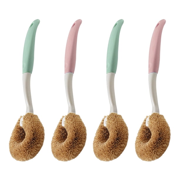 cepillos multiusos para sartenes, mango largo, para platos, para el hogar y la cocina.