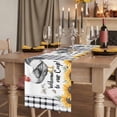 thumbnail image 2 of Vintage Rooster 120 Inch Table Runner, Sunflower Checkered Watercolor Animals Farmhouse Dresser Scarf Cotton & Linen Tablerunner for Dining/Kitchen Island/Holiday Party Décor 13" x 120", 2 of 9