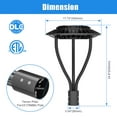 thumbnail image 2 of Chiuer Outdoor LED Post Top Pole Light with Photocell 150W 21000LM 5000K 120-277V, 2 of 6