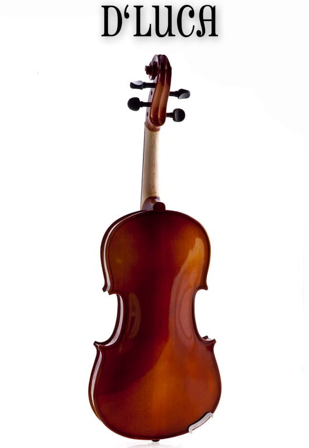 D'Luca Meister Ebony Fitted Beginner Violin Outfit 1/4