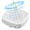 White, variant on Compact Nail Dust Collector, 4000 RPM Powerful Suction Mini Quiet Nail Vacuum Fan with Filter Papers (10 Pcs), Salon & Home Use (White)