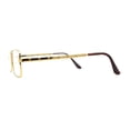 thumbnail image 4 of Squared Rectangle Dad Style Metal Rim Eye Glasses Yellow Gold, 4 of 4