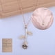 thumbnail image 1 of Fiudx Collar de Flor de Rosa, Elegante Cadena de Clavícula, Regalo Personalizado con Estilo, Diseño de Aleación de Oro, Ideal para Fiestas, Cumpleaños, Viajes, Ideal para Amigas, Instrucciones de Cui, 1 of 5