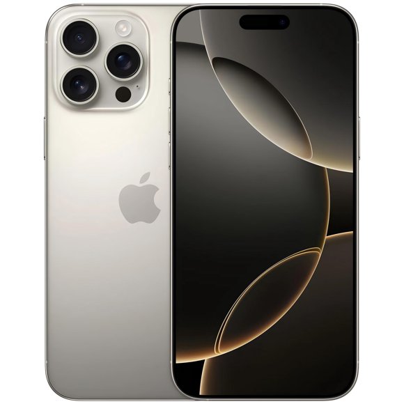Refurbished Apple iPhone 16 Pro Max - 256GB – Natural Titanium – 48MP Triple Rear & 12MP Front Camera - Fully Unlocked Smartphone - Excellent Condition