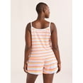 thumbnail image 5 of Joyspun Women's Jersey Picot Cami Top and Shorts Pajama Set, 2-Piece, Sizes XS-3X, 5 of 6