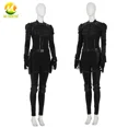 thumbnail image 4 of 2021 nuevo disfraz de Cosplay de viuda Yelena Belova, traje de batalla negro, mono de mujer para fiesta de carnaval de Halloween, hecho a medida gratis, 4 of 5