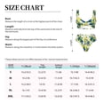thumbnail image 4 of Kdxio Lilies Flowers Print Women's 2 Piece High Waisted Wrap Spaghetti Strap Summer Swimsuit Bikini Set-Small, 4 of 7
