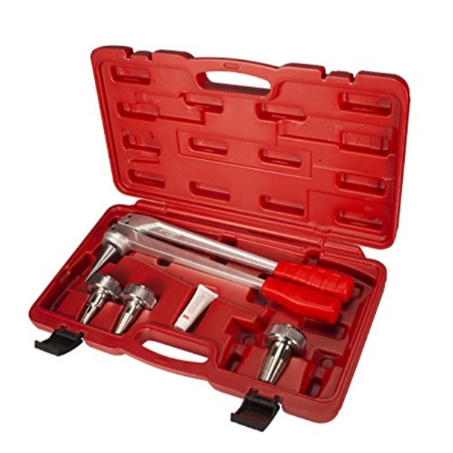 iwiss f1960 pex pipe expansion manual tool kit with 1/2" to 1" expansion heads