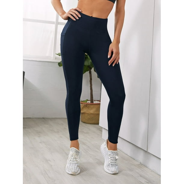 OmicGot Women's High Waist Yoga Pants Sports Leggings With Phone Pocket 