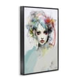 thumbnail image 4 of Stupell Industries Abstract Hair Visage Novelty Painting Black Framed Art Print Wall Art, 16 x 24, 4 of 10
