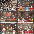 thumbnail image 2 of Pegatinas navideñas para ventanas, adornos navideños para el hogar, Papá Noel 2024, adornos navideños, regalos de Navidad, Año Nuevo 2025, 2 of 5