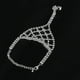 thumbnail image 2 of Pulsera de diamantes de imitación con anillo para el dedo para mujer y niña., 2 of 5