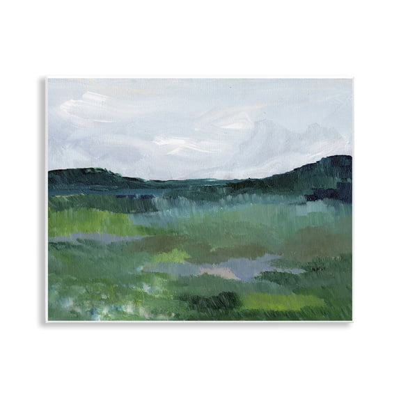 Stupell Industries Brushed Tranquil Landscape Landscape & Nature Painting Unframed Art Print Wall Art, 14 x 11