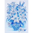 thumbnail image 2 of Cuadros Decorativos 5D bricolaje forma especial diamante pintura azul flores punto de cruz bordado Ndcxsfigh Nuevos Originales, 2 of 8