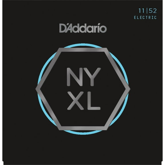 D'Addario NYXL1152 Nickel Wound Electric Guitar Strings, Medium Top / Heavy Bottom, 11-52