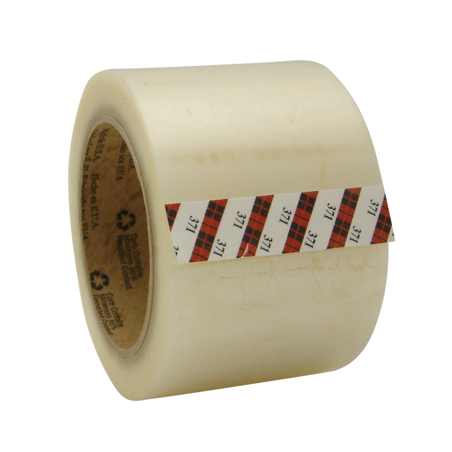 24 Rolls of 3M Scotch 371 CLEAR Packing 1" Tape 25mm x 66m 
