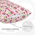 thumbnail image 3 of Zufioo Strawberry And Cheery Print Double-sided Plush Pillow Cover,Decorative Pillow Protector without Pillow Core, Suitable for Sofa, Bedroom, Car-14"x20", 3 of 6