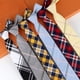 thumbnail image 2 of Corbata De Algodón Clásica A Cuadros De 6 Cm Para Amante Marido Estilo Académico, 2 of 4
