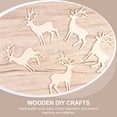 thumbnail image 6 of FRCOLOR Reindeer Wood Cutout Beige Wood Piece for DIY Painting Projects 15pcs, 6 of 8