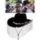 thumbnail image 3 of Sombrero de Vaquero para Hombre Perfecl Accesorios de Disfraz Negro, 3 of 8