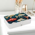 thumbnail image 6 of Fish PU Leather Necklace Holder with Removable Compartment, Portable Decorative Box Jewelry Boxes Necklace Organizer, 6 of 6