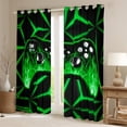 thumbnail image 2 of Blue Orange Galaxy Curtains,Universe Outer Space Curtains 30%-50% Blackout Bedroom Decor,Planet Solar System Curtains Forest Pine Tree Window Curtains 2 Panels 38"Wx54"L, 2 of 6