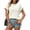 Beige, variant on Womens Crochet Sweater Loose Fit Round Neck Pullover Casual Everyday Wear Solid Color S-XL