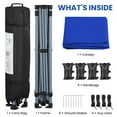 thumbnail image 6 of Yaheetech 10x10 ft Heavy Duty Pop Up Canopy with Carry Bag and Adjustable Height, Blue, 6 of 7