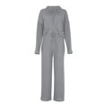thumbnail image 3 of Women's Ribbed Hoodie and Wide Leg Pants Set, Long Sleeve Knit Two Piece Outfit, 3 of 5