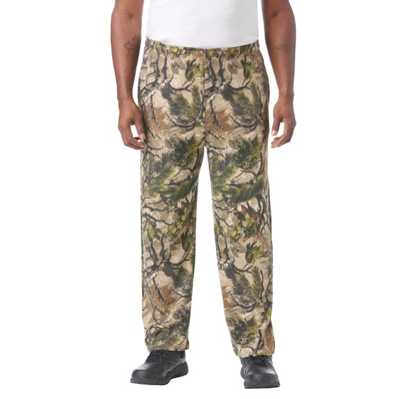 KingSize Men's Big & Tall Fleece Open-Bottom Sweatpants