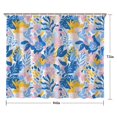 thumbnail image 5 of Multicolor Cartoon Floral and Leaf Pattern Shower Curtain 84"x72" ,Bathroom Decorative Shower Curtains Set with 12 Hooks,Modern Waterproof Washable Shower Curtain, 5 of 6