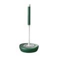 thumbnail image 2 of Escobilla de baño con soporte de secado de pie, limpieza de 360  degree, tamaño compacto, cepillo de limpieza de baño, estropajo de inodoro para baño RV Verde con base Soledad  Cepillo de limpieza para inodoro, 2 of 10