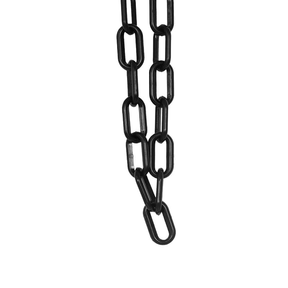 16.4ft Black Halloween Plastic Chain Prop, Removable Decorative Links for Party Supply Spooky Themed Home Decor