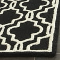 thumbnail image 4 of SAFAVIEH Cambridge Kyle Geometric Wool Runner Rug, Black/Ivory, 2'6" x 8', 4 of 8
