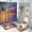 style-1304, variant on Shower Curtain 4 Piece Sets Beach with Palm Trees Sunset with Non-Slip Rugs Toilet Lid Cover And Bath Mat Shower Curtain Set Sunset Beach 12 Hooks for Bathroom Decor Sets 72inch X 72inch