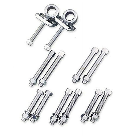 Bikers Choice 492544 Chrome Axle Adjusters for Harley Davidson FX Super Glide (1971-1972)