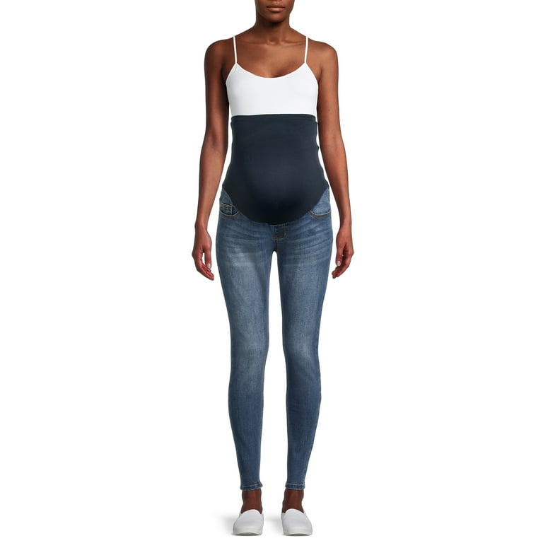 Time and Tru Women's Maternity Skinny Jeans with Full Panel