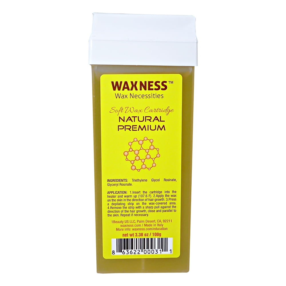 Waxness Wax Necessities Natural Premium Soft Wax Cartridge 3.38 oz 100g