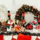 thumbnail image 2 of juegos de gorros de vino navideños, bufanda tejida, tapones para botellas, muñecos de nieve navideños, tapones para botellas, decoración navideña (estilo 1), aprox. 49*6cm/19,3*2,4 pulgadas, 2 of 5