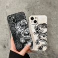 thumbnail image 4 of Funda de silicona con diseño de dragón blanco y negro para iPhone 15, 16 Pro Max, funda blanda para iPhone 14, 13, 12, 11 Pro Max, XS, X, XR, 7, 8 Plus, SE2, 4 of 5