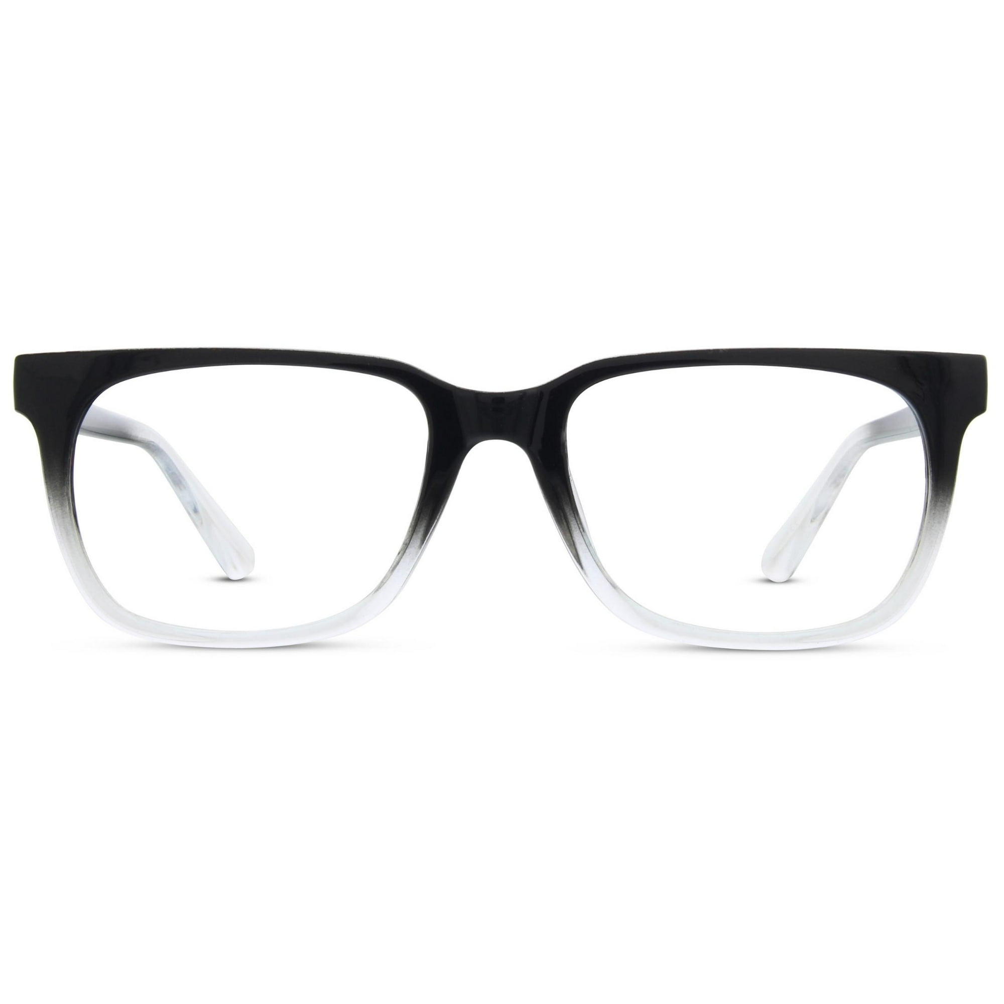 Jonas Paul Eyewear Unisex Full Rim Blue Light Reading Glasses, Black/Crystal Fade