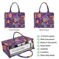 thumbnail image 2 of Large Capacity Tote Bag,Pioneer Flower Floral Print Pattern Handbag Fashion Luxury Tote Bag,15.7"x13"x 5.1" Inches,Laptop Compatible, 2 of 6