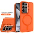 thumbnail image 3 of Luxury Liquid Silicone Lens Metal Stand For Magsafe Magnetic Phone Case For Samsung S24 Ultra S23 Plus Camera Holder Candy Cover, 3 of 5