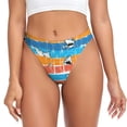 thumbnail image 1 of Fotbe Shark On Line Tanga Sin Costuras para Mujer con Estampado – Panties Invisibles, Transpirables y Cómodos para Uso Diario-Small, 1 of 6
