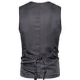 thumbnail image 4 of Cloudstyle Men's Single-breasted Button Splicing Faux Two-piece Casual Vest, 4 of 5