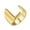 L, variant on Alphabet Ring 26 English Letter Ring Golden Adjustable Opening Ring Polished Alloy Lightweitght Finger Jewelry for Parties Dates And Daily Wear