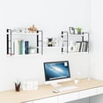 thumbnail image 4 of Wall Mounted Bookshelves, Floating Shelves for Wall, Wood Hanging Book Shelves for Room, Bedroom, Living Room, Easy Installation (White, 50W x 17H), 4 of 18
